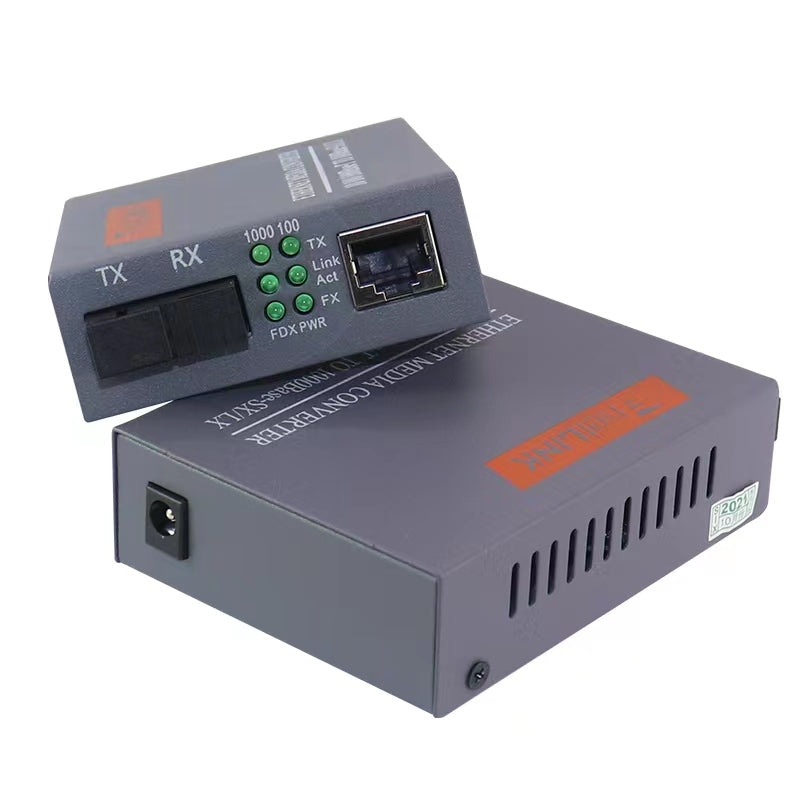 Conversor Mídia Gigabit 1000 Mb (par A + B) Fibra Óptica