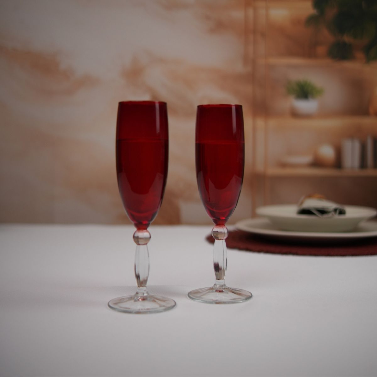 Jogo 6 Taças para Champagne Montis de Vidro Pasabahçe -355ML