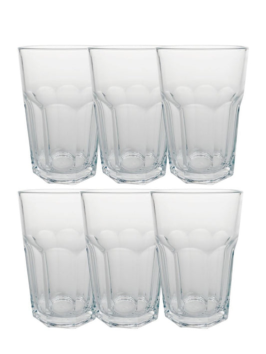 Jogo de 6 Copos de Água Casablanca de Vidro Pasabahçe -355ml