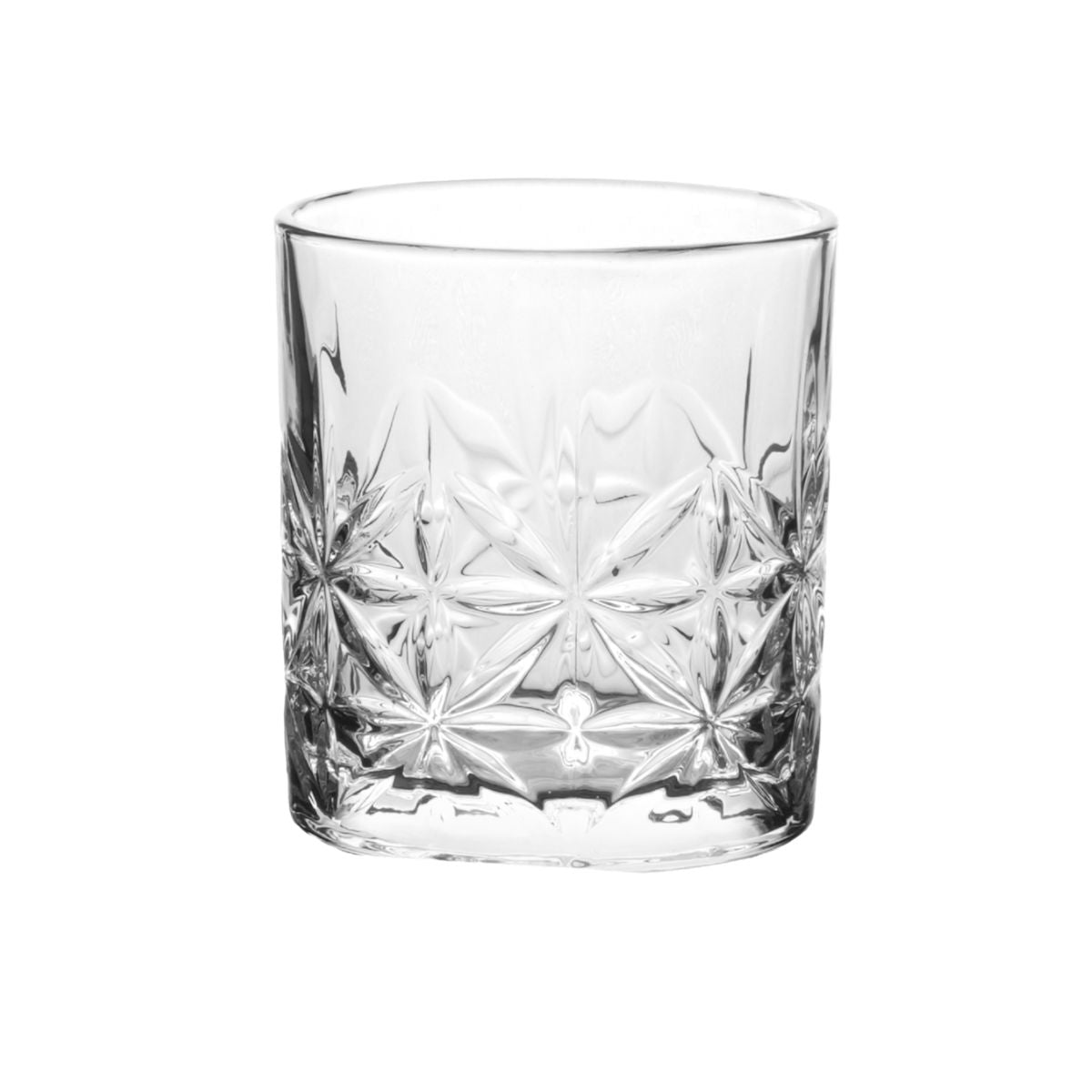 COPO DE VIDRO PARA WHISKY FLOWER - 332ML