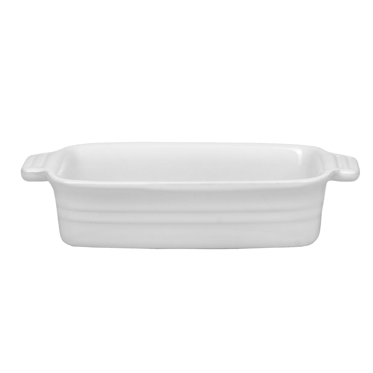 Travessa Retangular Cerâmica Branca Linha Évora - 300ml