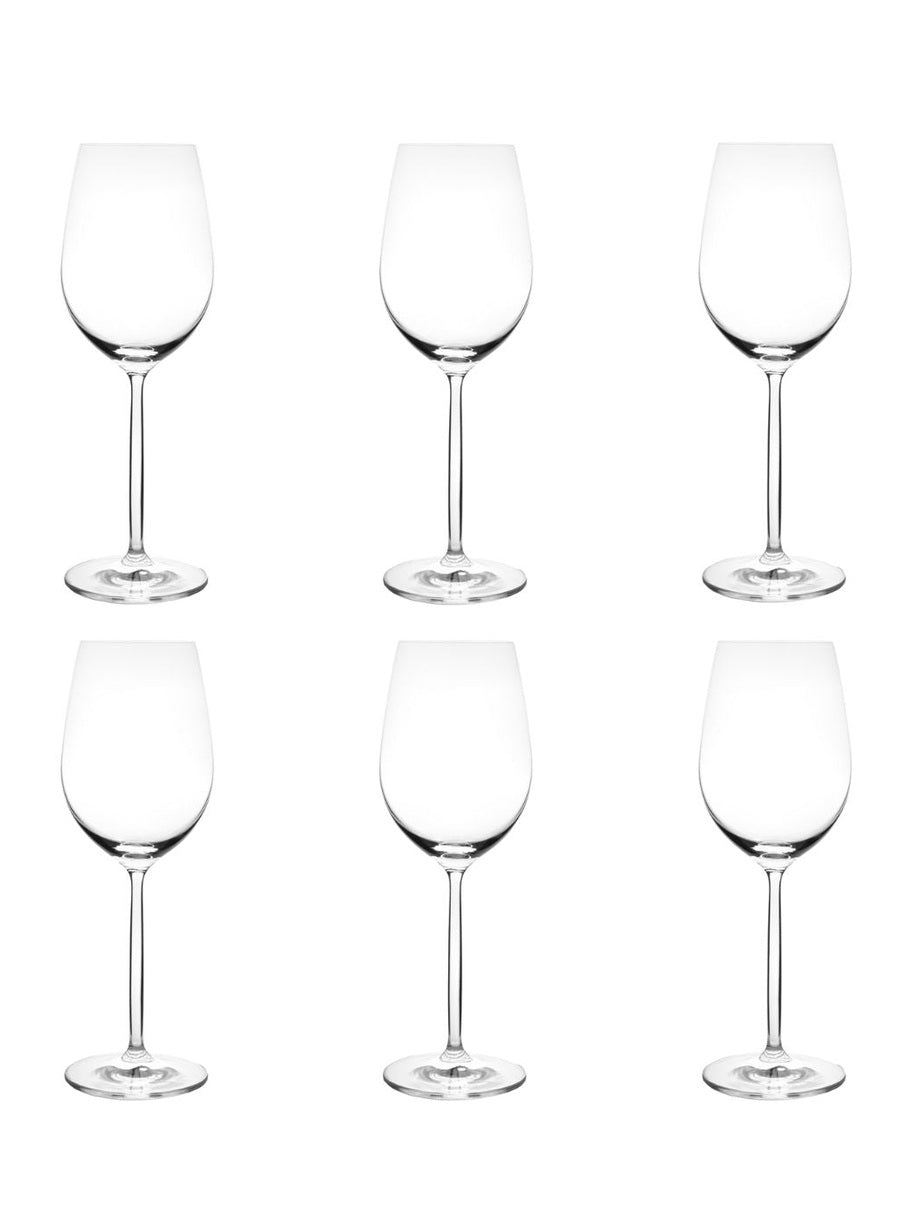 Jogo de 6 Taças de Vinho de Vidro - 510ml