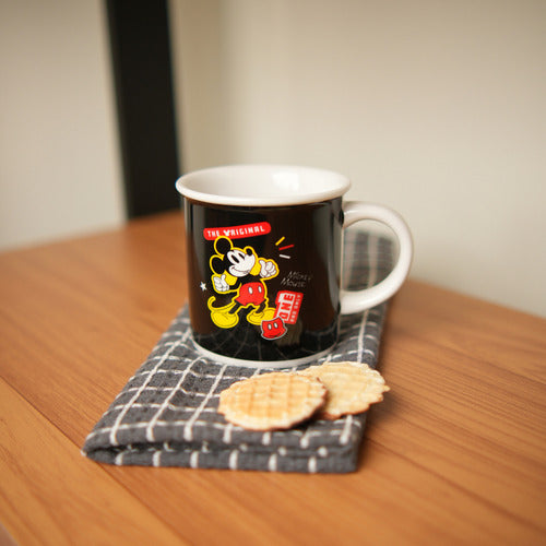 Caneca De Porcelana Retrô Mickey 300ml Licenciada Disney