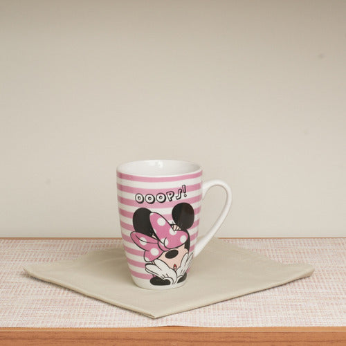 Caneca Porcelana Minnie Oops 350ml Licenciada Disney