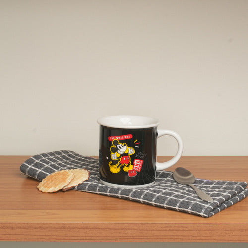 Caneca De Porcelana Retrô Mickey 300ml Licenciada Disney