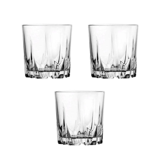Jogo 3 Copos de Vidro para Whisky Karat Pasabahçe - 295ml