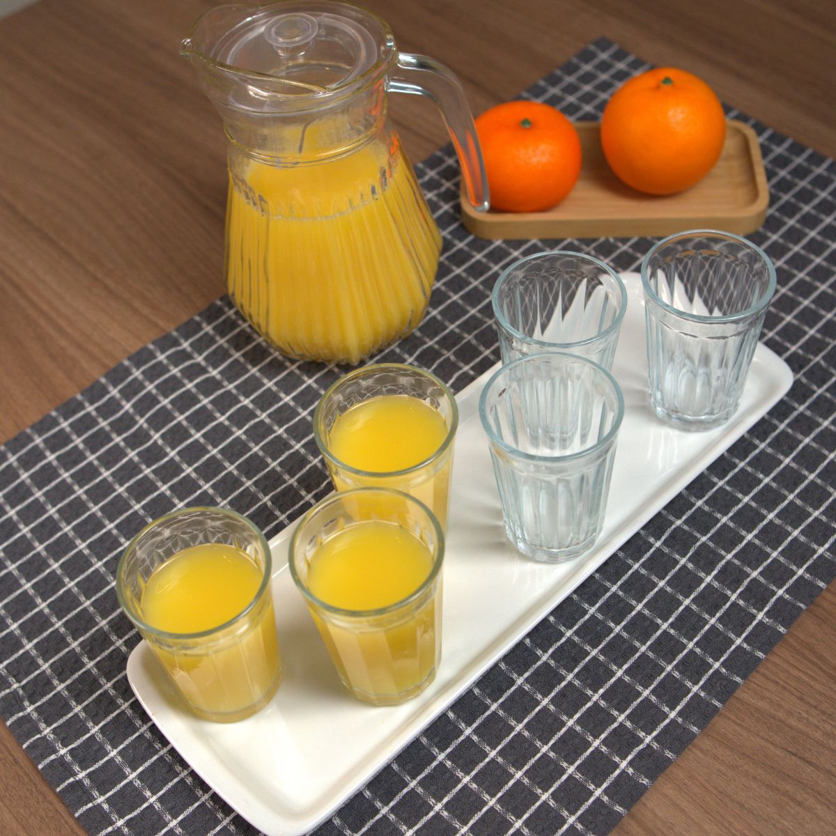 CONJUNTO DE 6 COPOS ESTILO AMERICANO DE VIDRO - 190ML