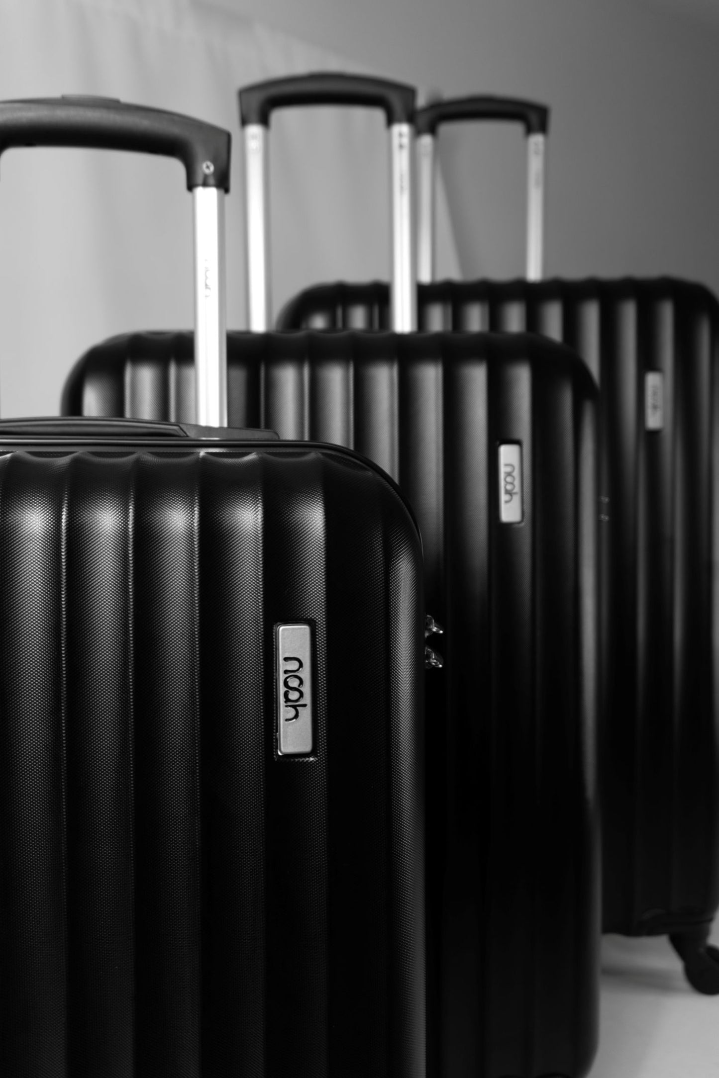 Kit 3 Malas De Viagem Rígida Preta