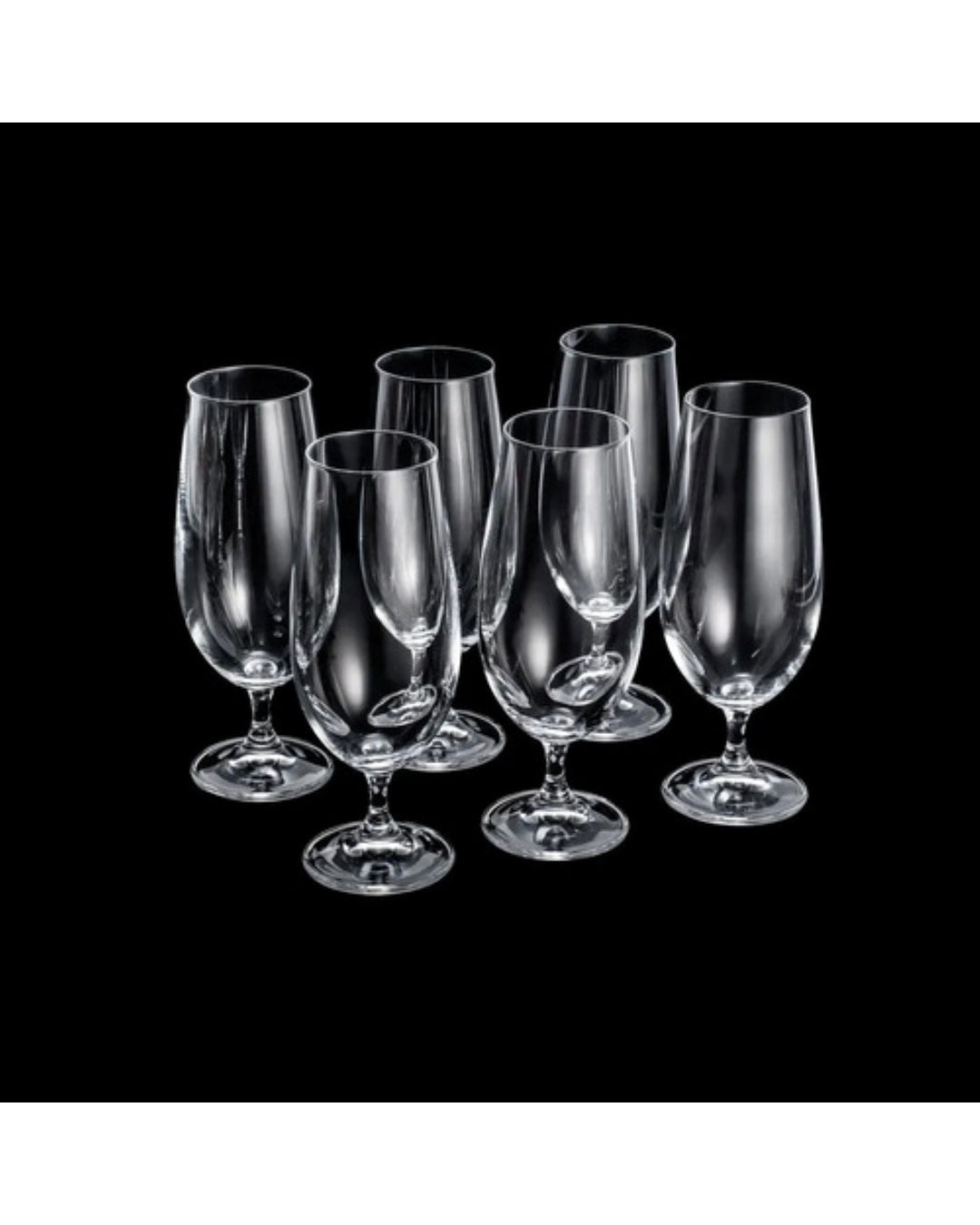 Jogo 6 Taças para Cerveja Chopp Lara Cristal Bohemia - 380ml