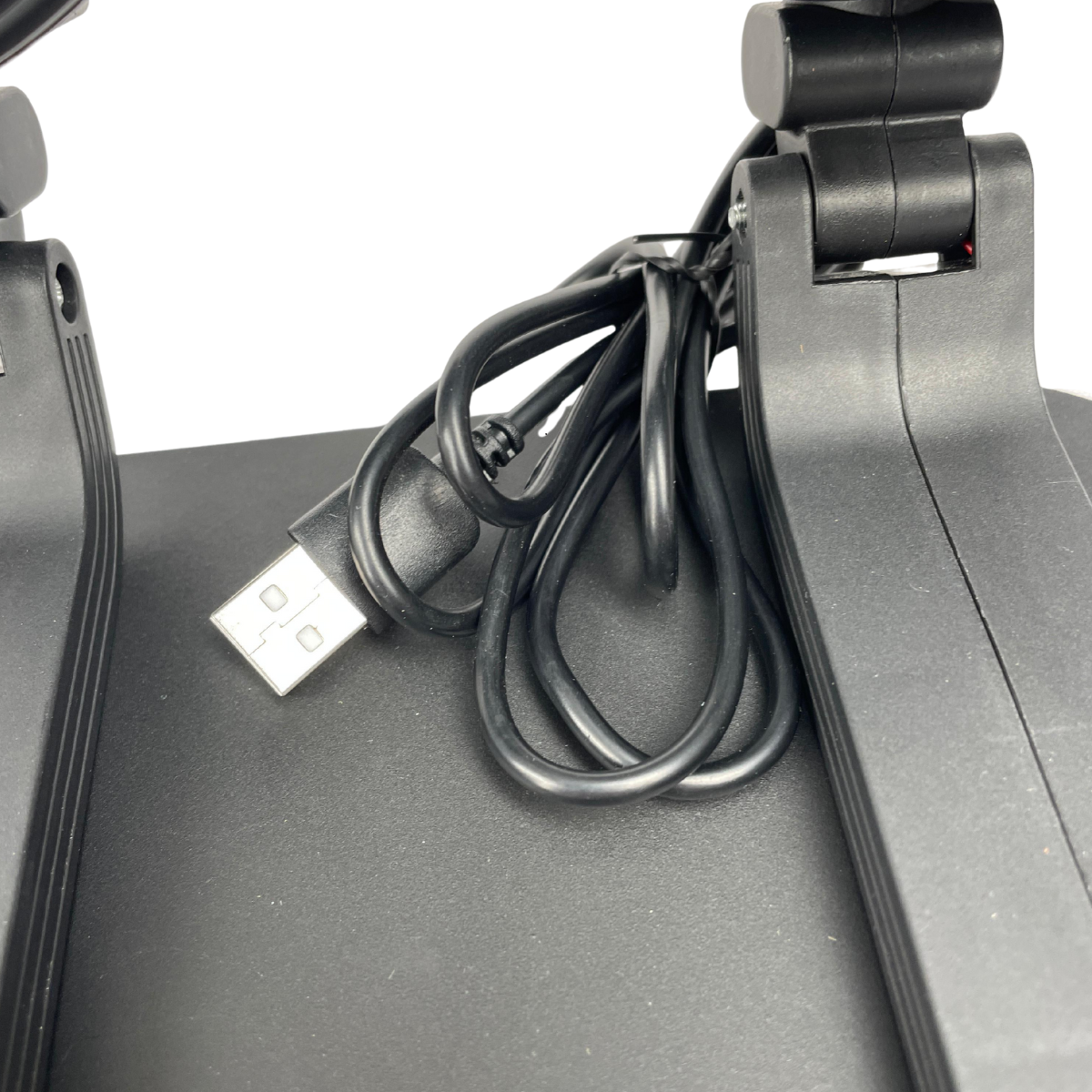 VENTILADOR DUPLO PORTÁTIL PARA CARRO/MESA PRETO USB