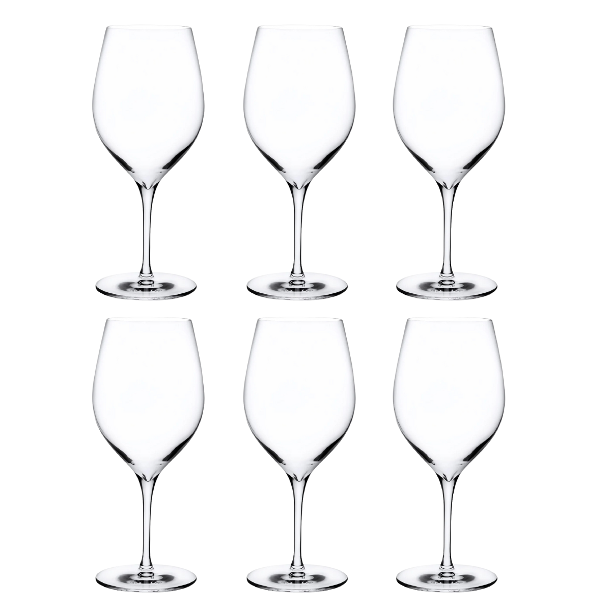 Jogo 6 Taças Para Vinho Terroir de Cristal Nude Glass - 430ml