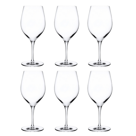 Jogo 6 Taças Para Vinho Terroir de Cristal Nude Glass - 430ml