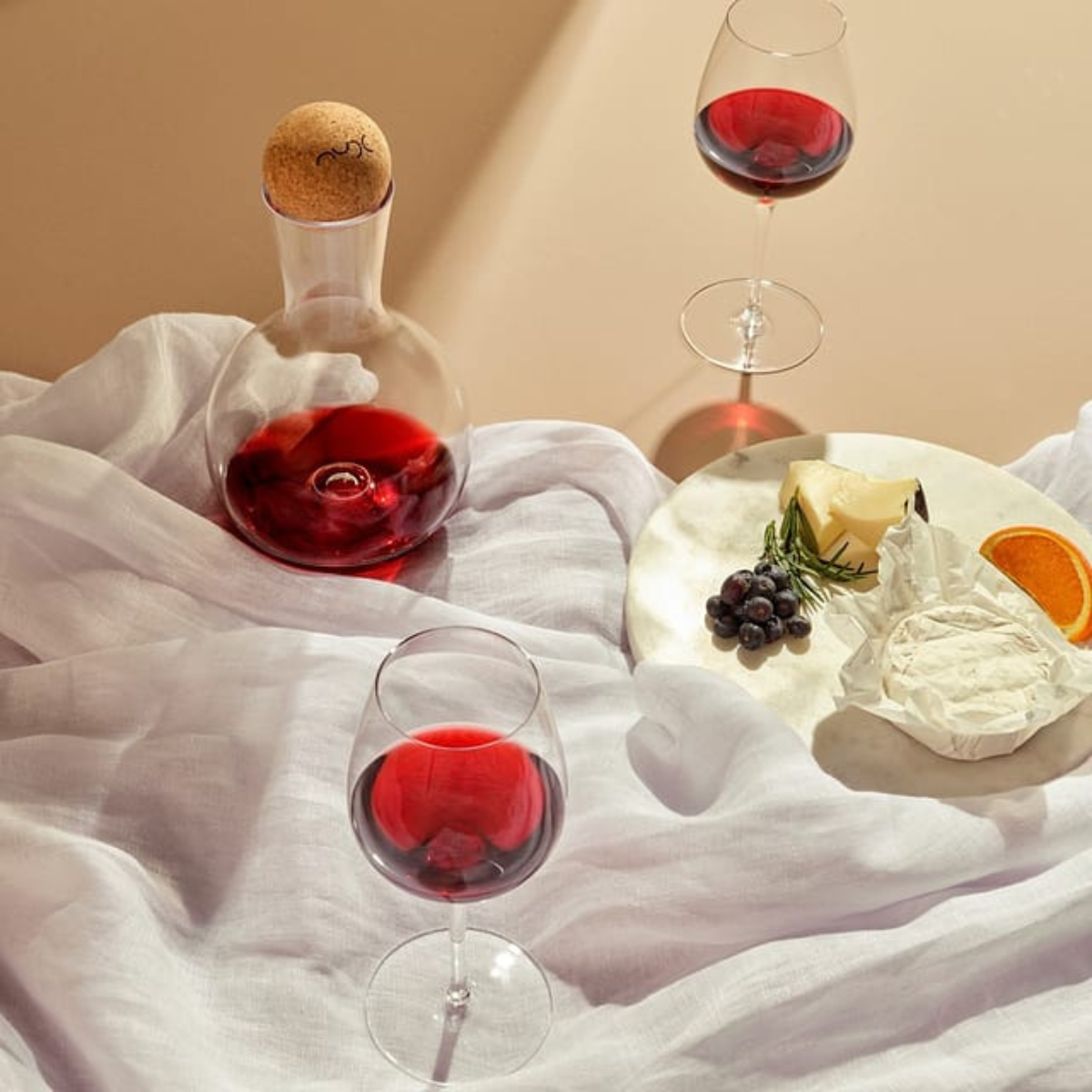 Jogo 6 Taças Para Vinho Terroir de Cristal Nude Glass - 430ml