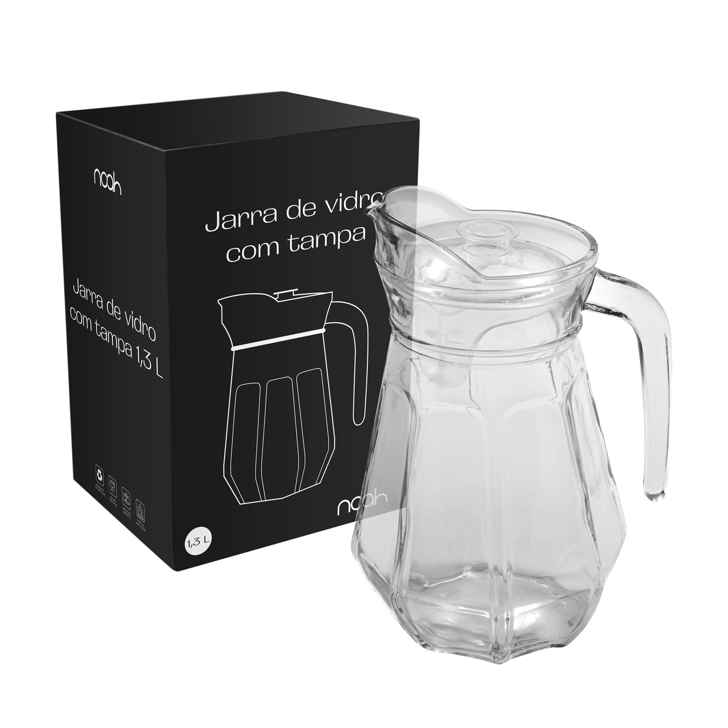 JARRA SUCO GOLD COM TAMPA DE VIDRO - 1,3ML