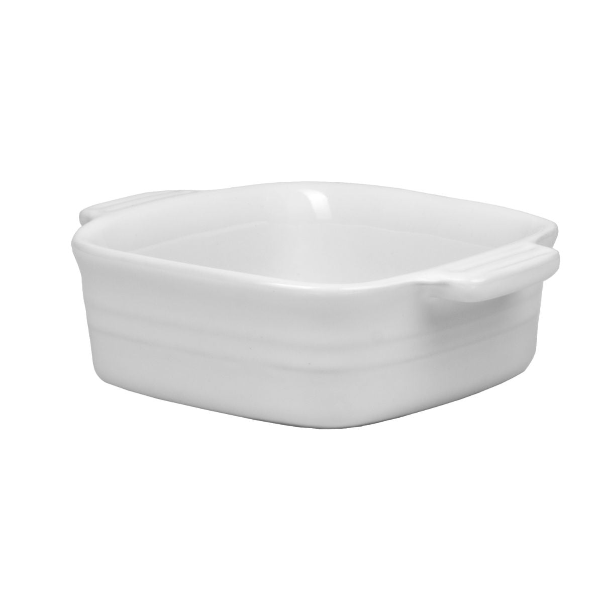 Travessa Quadrada Porcelana Branca Linha Évora - 350ml