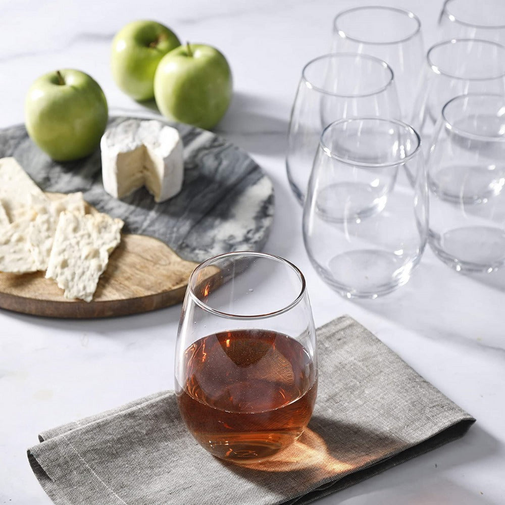 Jogo De 6 Copos De Vidro Amber 440ml Água Refrigerante Suco Pasabahce