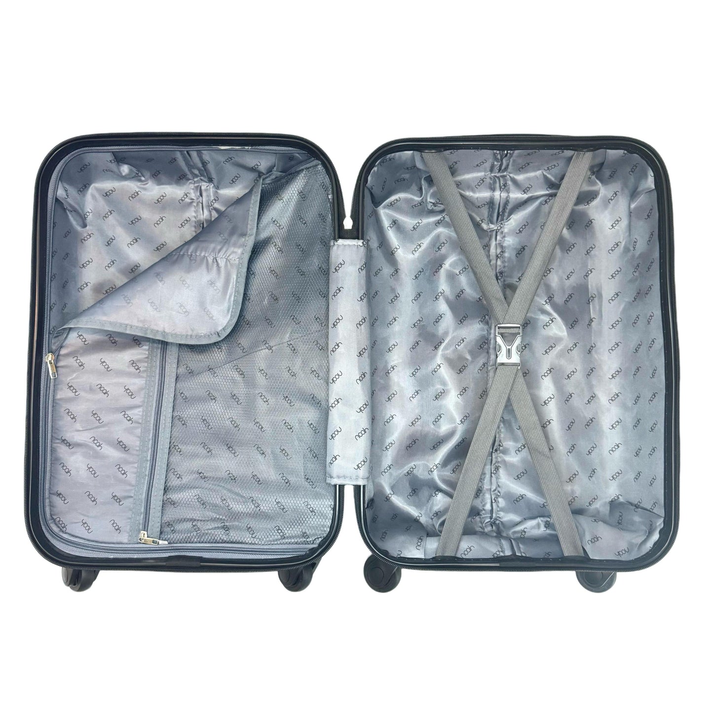 Mala De Viagem Bordo Prata ABS 10kg Pequena Resistente Cadeado Noah Home