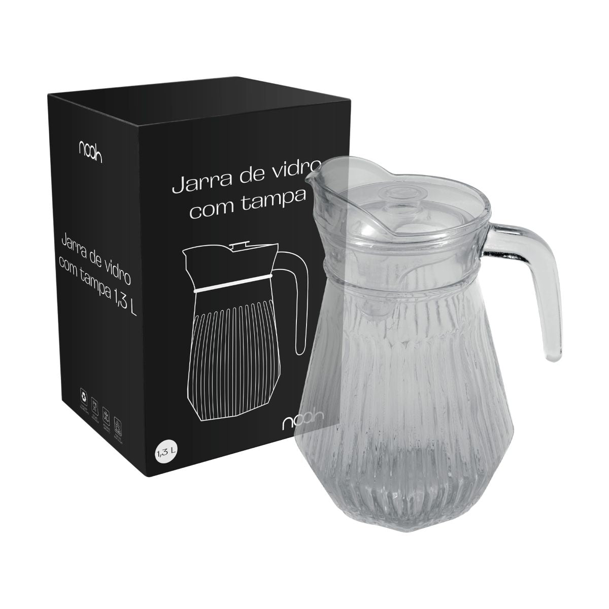 JARRA SUCO CRYSTAL DE VIDRO - 1,3L