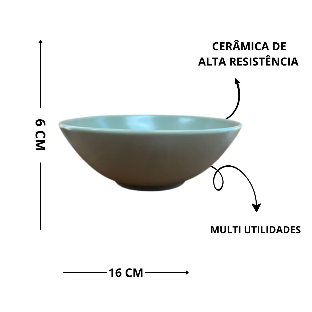 BOWL DE CERÂMICA VERDE AVOCADO NOAH