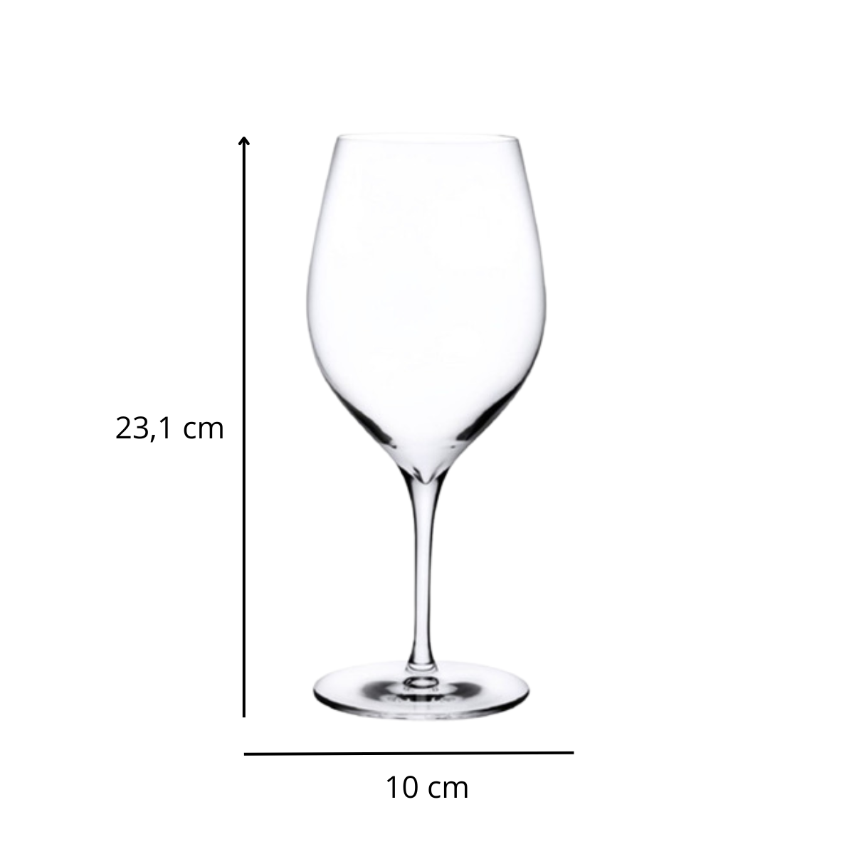 Jogo De 6 Taças De Cristal Para Vinho Terroir 670ml - Nude