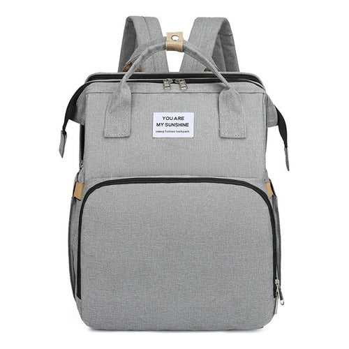 MOCHILA MATERNIDADE - MOCHILA PORTA FRALDAS ESTAÇÃO DE TROCA FRALDAS PARA BEBES TECIDO COM COMPARTIMENTOS UNISSEX