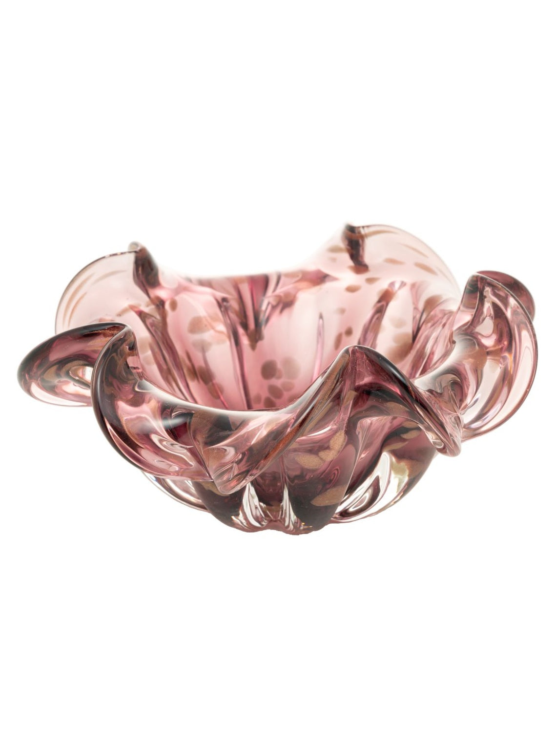 Centro de Mesa Estilo Murano Italy Púrpura e Rosé - Wolff