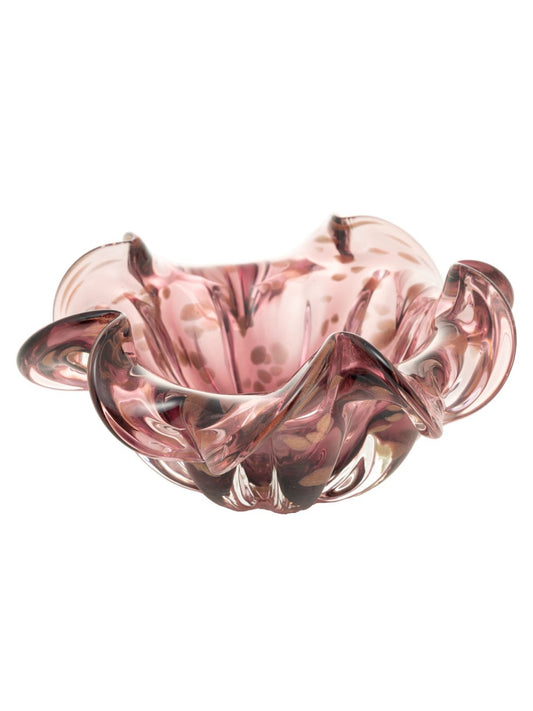 Centro de Mesa Estilo Murano Italy Púrpura e Rosé - Wolff