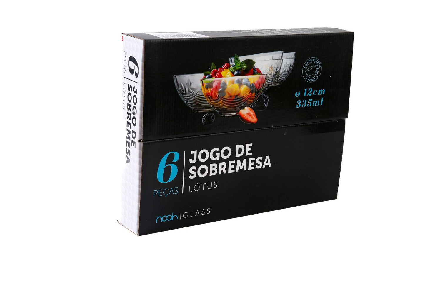 JOGO 6 PEÇAS DE SOBREMESA LÓTUS 335ML