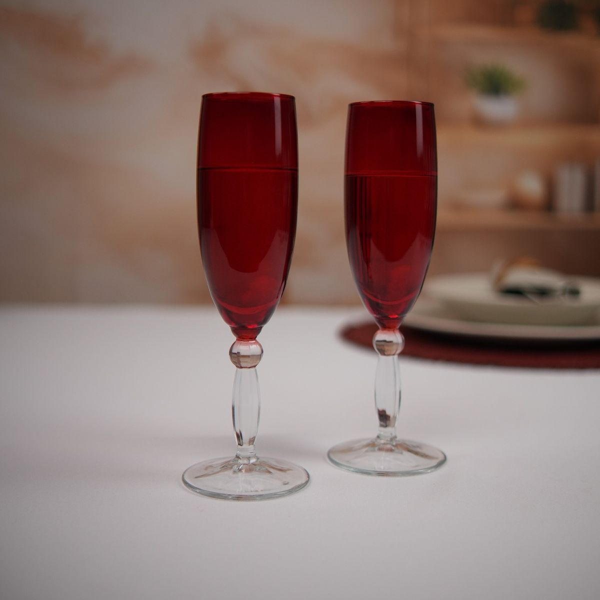 Jogo 2 Taças para Champagne Montis de Vidro Pasabahçe -355ml