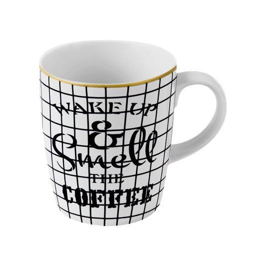 CANECA PARA CAFÉ WAKE UP DE PORCELANA - 230ML