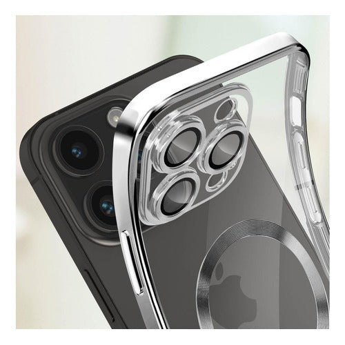 Capa Case Capinha Anti Impacto Magsafe P/ iPhone 14 Pro Max Cinza