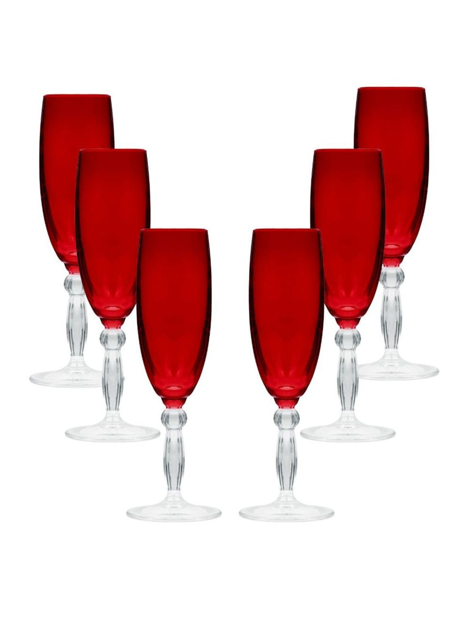 Jogo 6 Taças para Champagne Montis de Vidro Pasabahçe -355ML