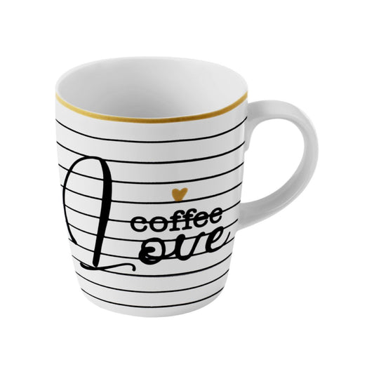 Caneca Coffee Love De Porcelana - 230ML