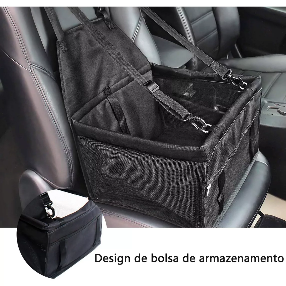CADEIRINHA ASSENTO DE CARRO PARA TRANSPORTE PET
