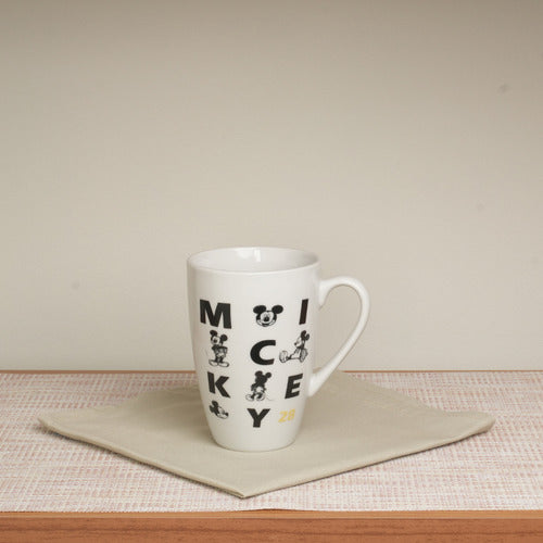 Caneca De Porcelana Mickey Letras 350ml Disney