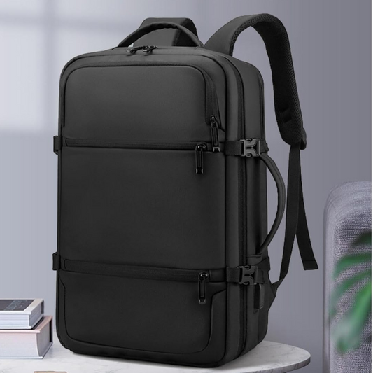 MOCHILA EXECUTIVA DE VIAGEM GRANDE E COMPACTA A PROVA DE ÁGUA COM USB - TKLA