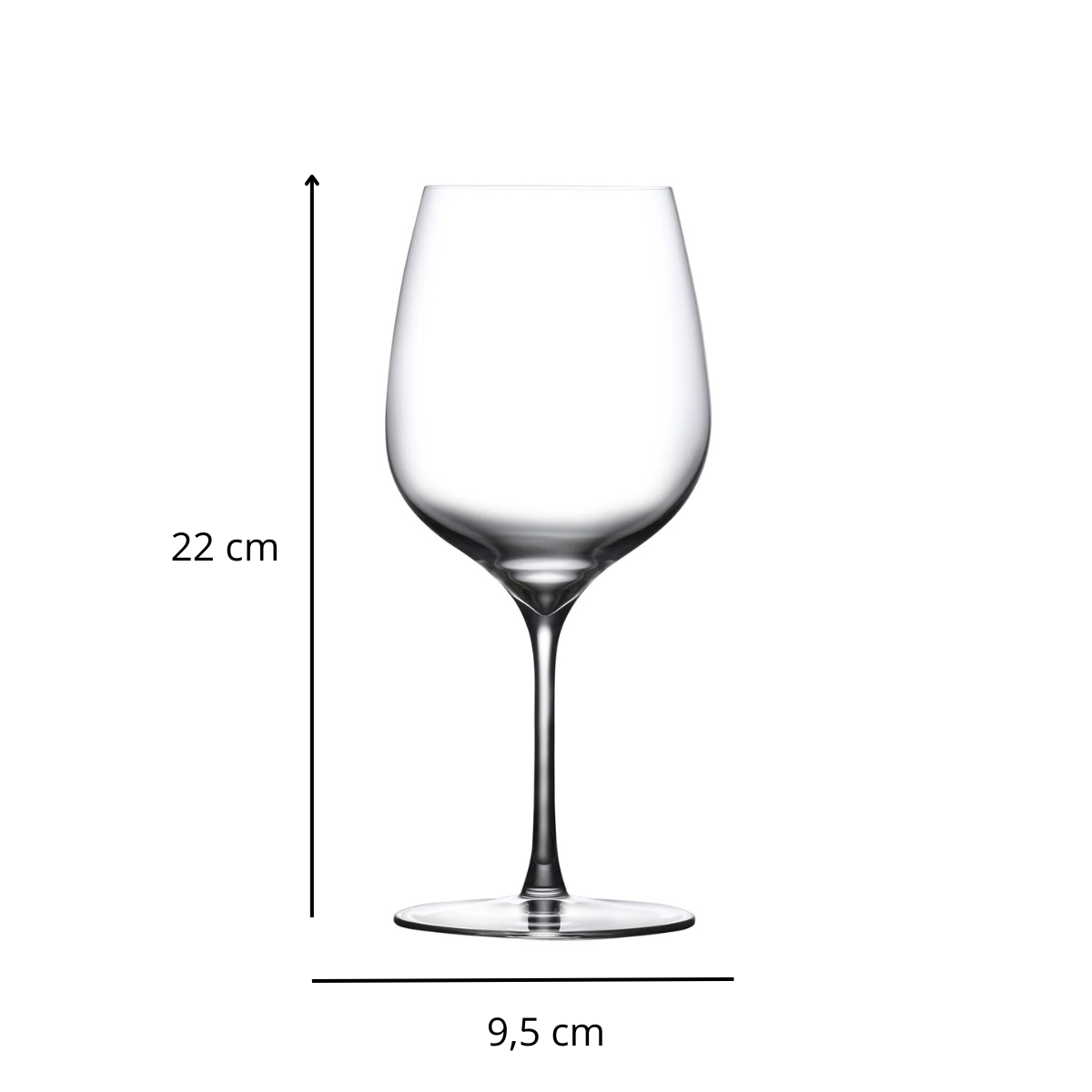 JOGO 6 TAÇAS PARA VINHO TERROIR DE CRISTAL NUDE GLASS - 590ML