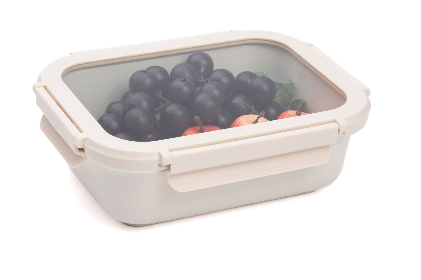 Pote Hermético em Cerâmica Resistente a Forno e Freezer Cor Creme - 1L