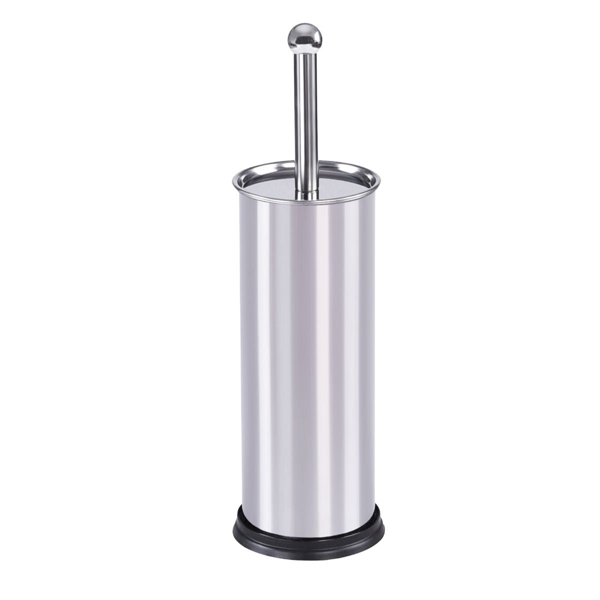 Kit Banheiro - Escova Sanitária e Lixeira Inox com Pedal 5L