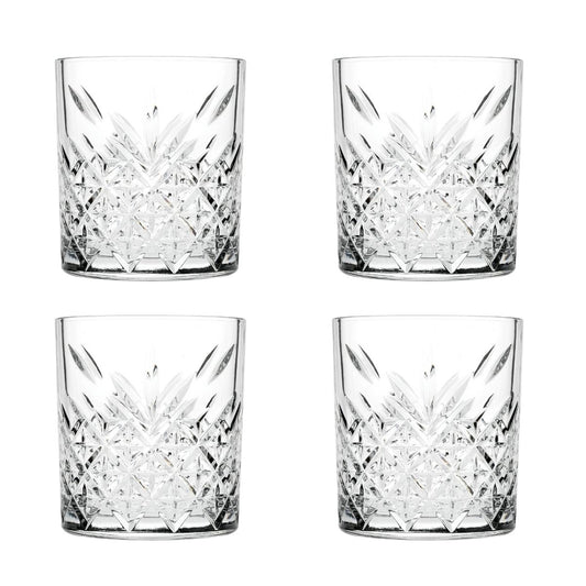 Jogo 4 Copos de Vidro para Whisky Timeless Pasabahçe - 345ml