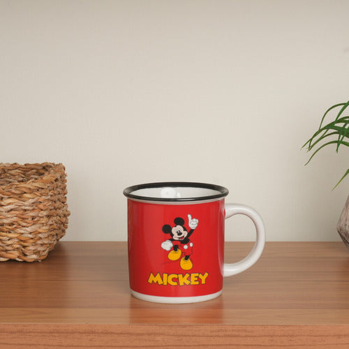 Caneca Porcelana Retrô Mickey Ver 300ml Licenciada Disney