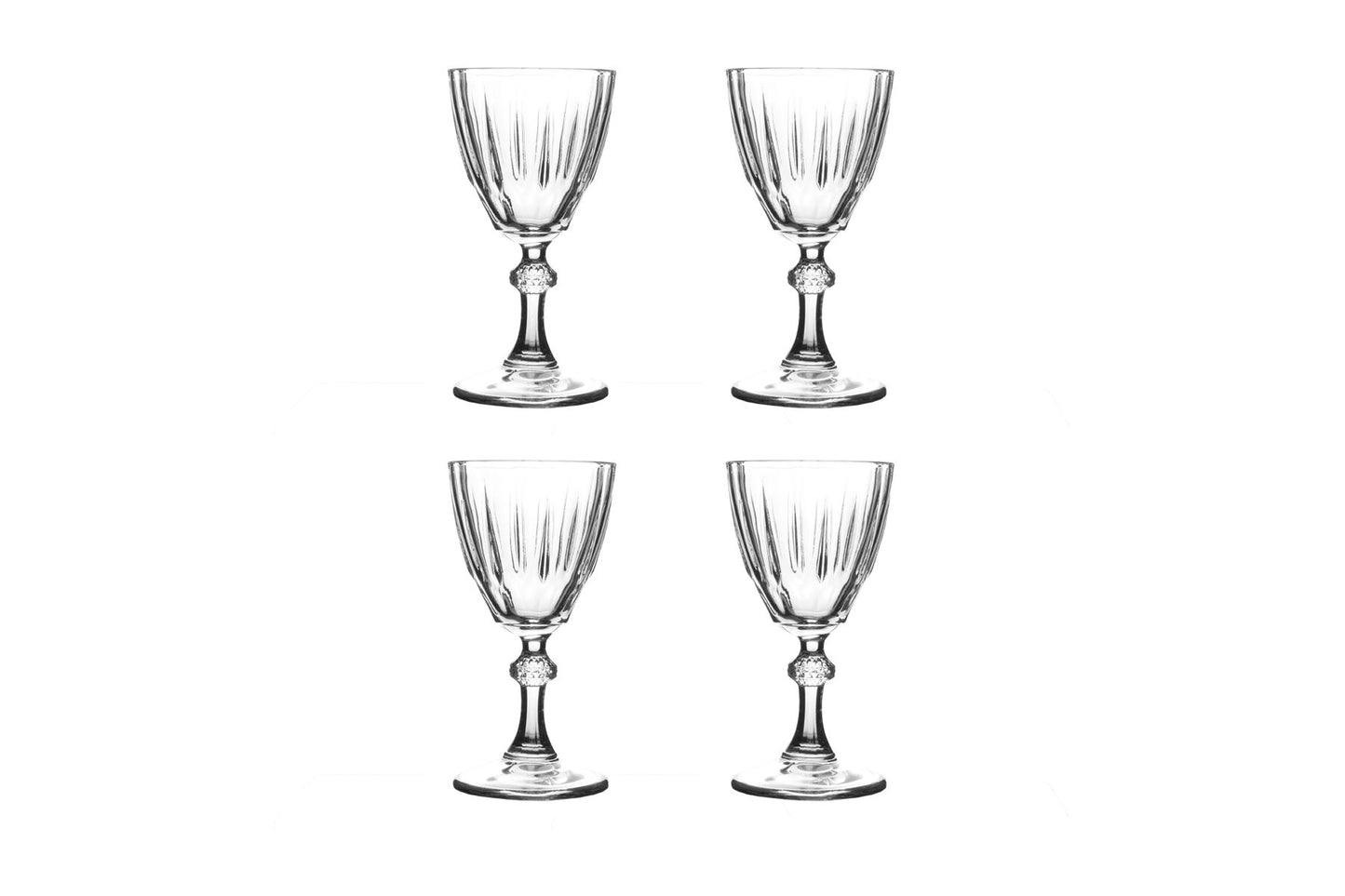 Jogo 4 Taças Para Licor Diamond de Vidro Pasabahce - 49ml