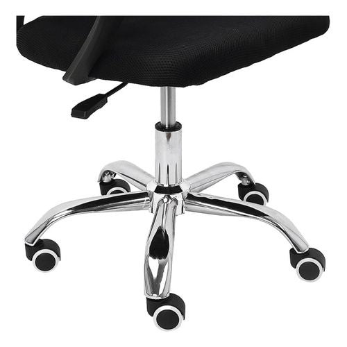 Cadeira De Escritório Viena Giratória Preta Trevalla