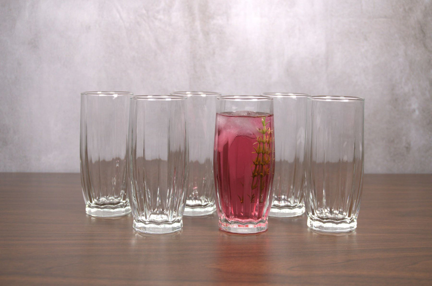 Jogo 6 Copos Long Drink Dance de Vidro Pasabahce - 320ml