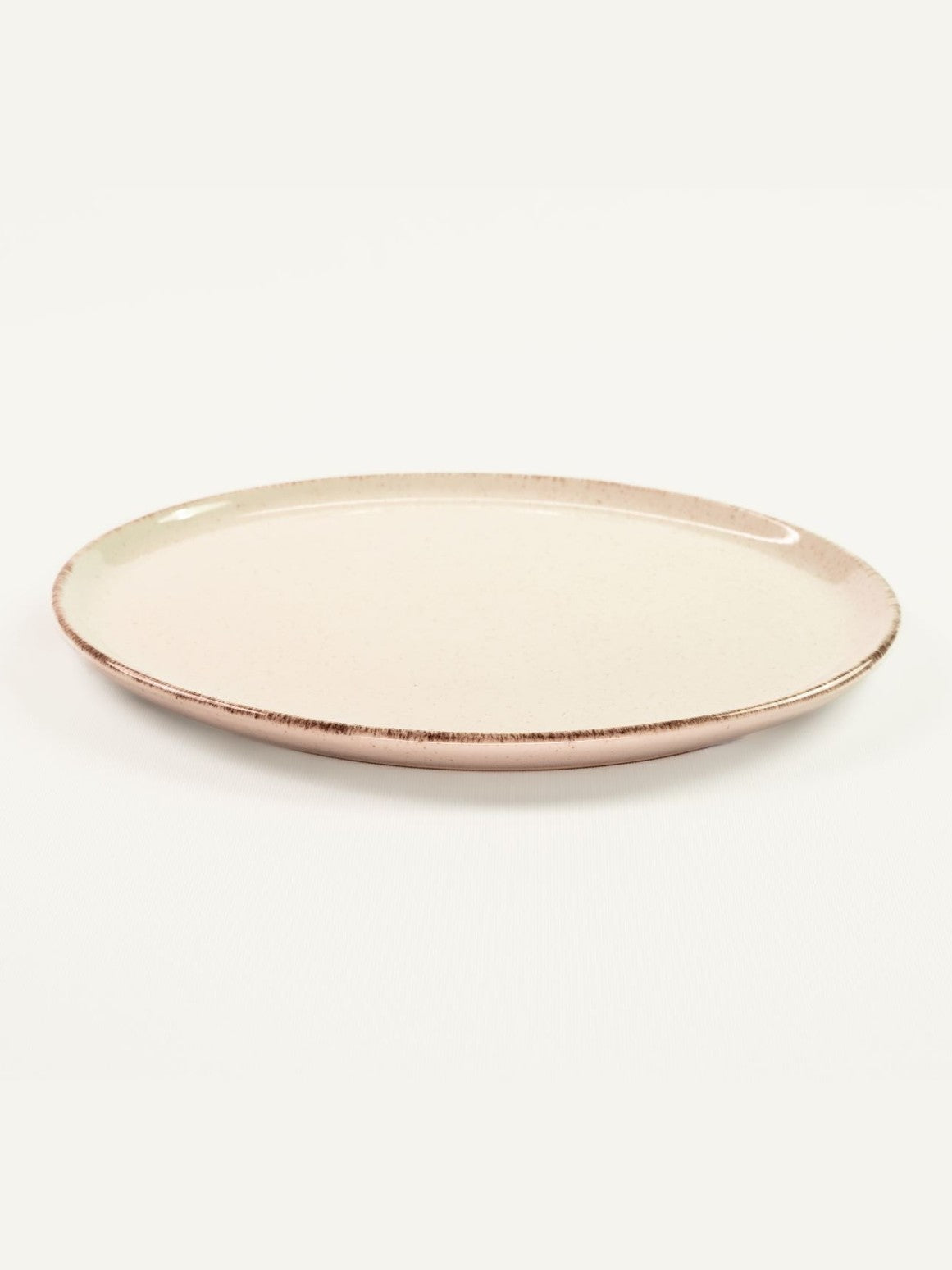 Prato Raso de Cerâmica Laguna Cor Off - 27cm