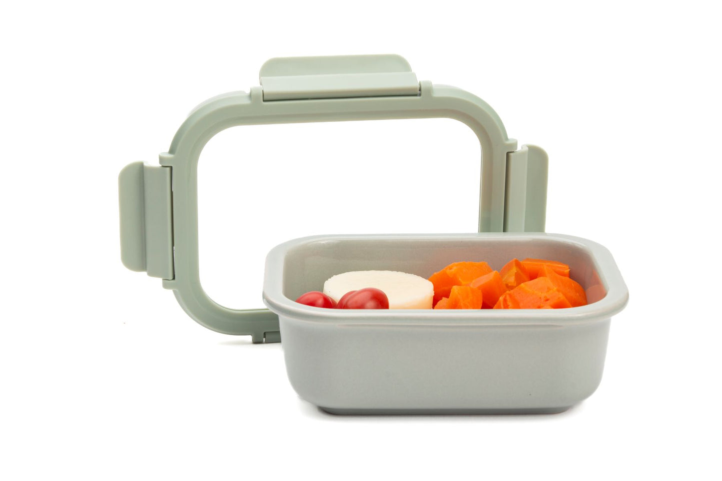 POTE HERMÉTICO DE CERÂMICA RESISTENTE A FORNO E FREEZER COR MENTA - 700ml
