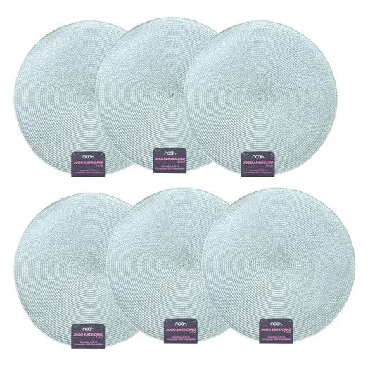 Jogo Americano 6 peças Luna Cor Verde Claro