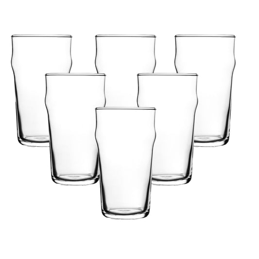 Jogo 6 Copos Para Chopp Cerveja De Vidro - 473ml