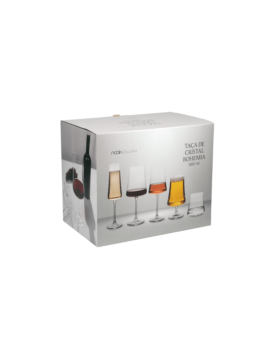 Jogo 6 Taças De Vinho Xtra Luxo Cristal Bohemia - 560ml