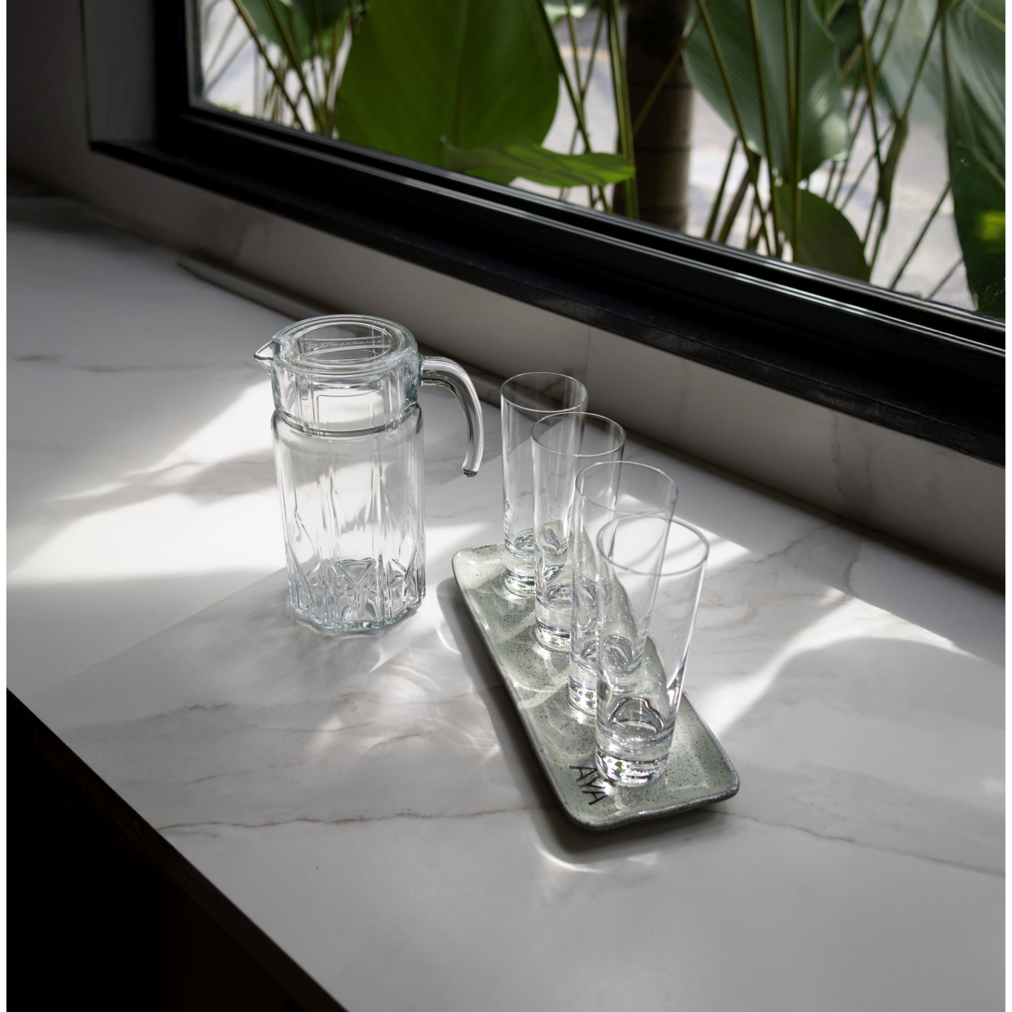 JARRA SUCO KARAT TRANSPARENTE DE VIDRO PASABAHCE - 1,5L